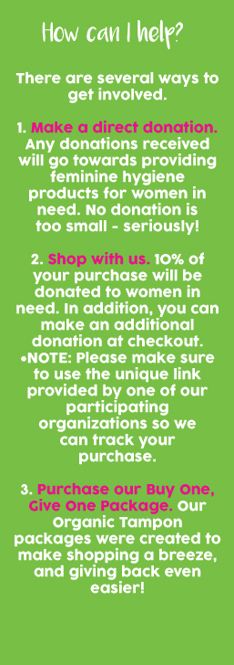 donate feminine hygiene products